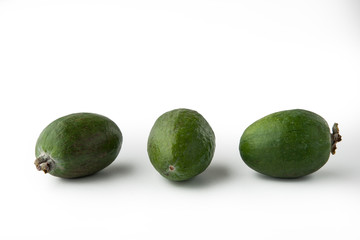 Feijoa on the white background