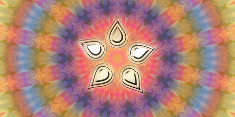 Fototapeta premium Spiritual lotus mandala