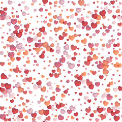 Hearts seamless background
