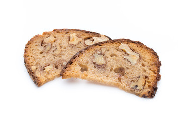 Rye bread crisps with walnuts.