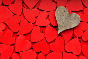 Obraz premium More small red hearts background.