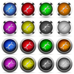 Vector symbol button set