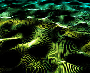 Abstract modern wave light background