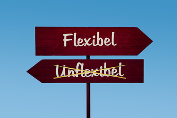 Schild 48 - Flexibel