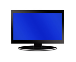Fototapeta premium LCD tv screen on a white background