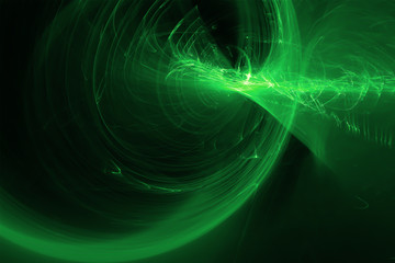 green glow wave. lighting effect abstract background for your bu