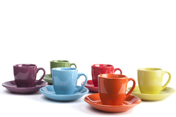 Isolated Coffee Mugs