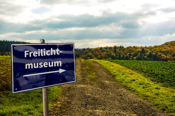 Schild 57 - Freilichtmuseum - obrazy, fototapety, plakaty