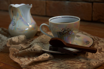 Кофе с шоколадными ложками