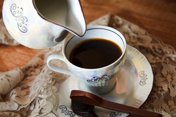 Кофе с шоколадными ложками