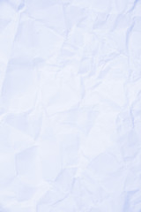 Blue light color tone crumpled paper texture for background bind