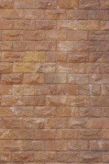 Rock brick wall for background.