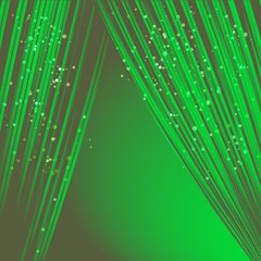 Fototapeta premium Green curtain