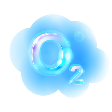 Oxigen Formula. Vector illustration, eps10.