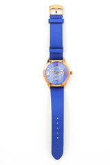 Blue womens wristwatch