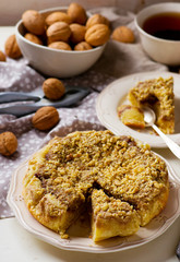 dates cake with crumb