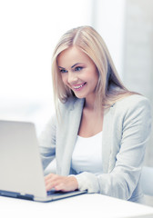 businesswoman with laptop