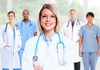 Fototapeta premium Group of hospital doctors.