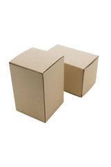 Cardboard Box isolated on a White