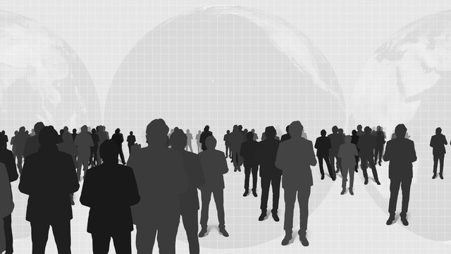 Анимированная векторная иллюстрация людей на тему бизнеса и финансов