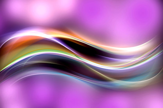 Light Abstract Colorful Waves Background