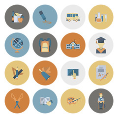 Fototapeta premium School and Education Icons