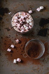 Hot chocolate with marshmallows