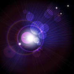 Leuchtender Hintergrund - Vektor Grafik