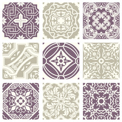 Classic vintage elegant pastel violet seamless abstract pattern 29
