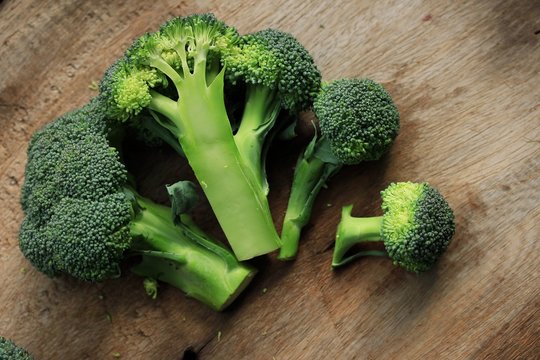 fresh broccoli green vegetables