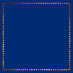 gold texture frame border simple on blue background