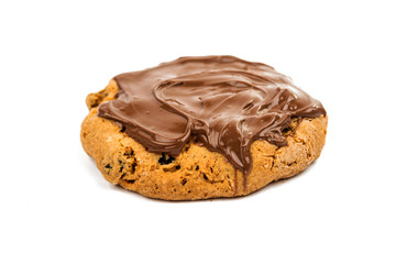 Fototapeta na wymiar cookies with chocolate cream