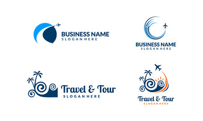 travel and tour, landscape, vector, logo, design