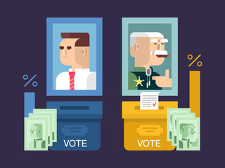 Concept elections design flat