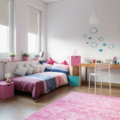 Teen girl bedroom