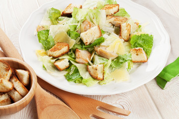 Fresh healthy caesar salad