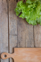 Салат, латук, зелень, весенний, свежий
