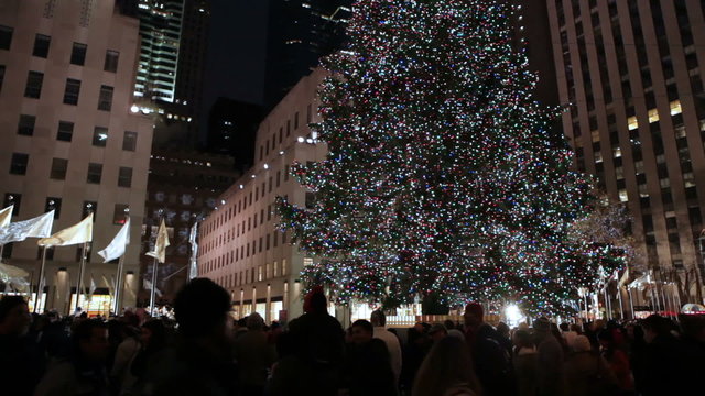 Decorated Christmas tree in New York.