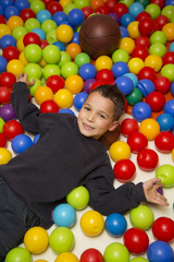Fototapeta na wymiar Little boy at playground