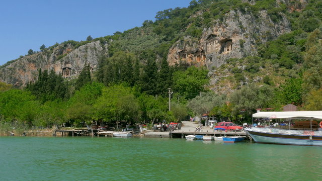 boat tour river reeds, historical dalyan, ortaca, koycegiz, turkey