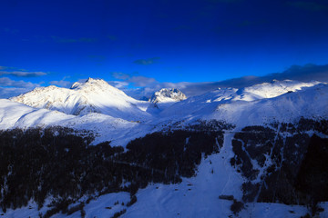 Fototapeta na wymiar Winter ski resort