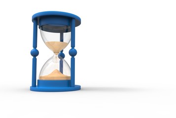 hourglass on a white background
