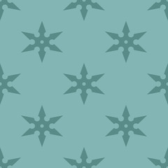 traditional six-pointed shuriken seamless geometric pattern