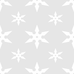 traditional six-pointed shuriken seamless geometric pattern
