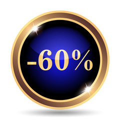 60 percent discount icon