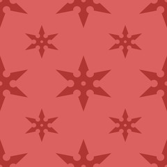 Fototapeta na wymiar traditional six-pointed shuriken seamless geometric pattern