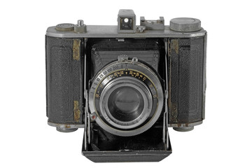 Old camera / Old camera on white background.