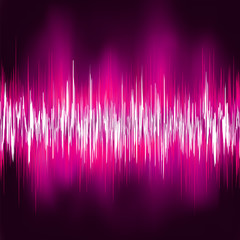 Abstract purple waveform. EPS 8