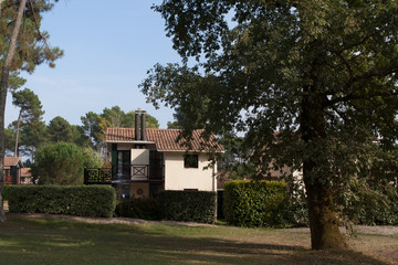 View of the exterior of a beautiful modern house