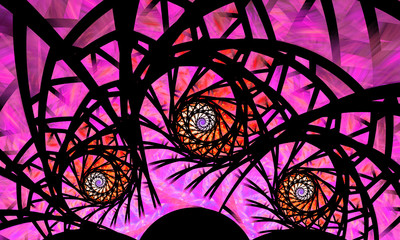 Abstract wallpaper. Abstract fractal. Fractal art background for creative design. Decoration for wallpaper desktop, poster, cover booklet. Abstract texture. Psychedelic. Print for clothes, t-shirt.